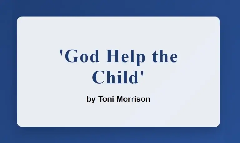 God Help the Child by Toni Morrison