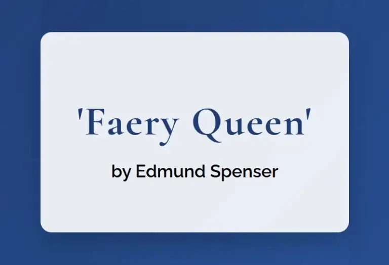 Faery Queen by Edmund Spenser