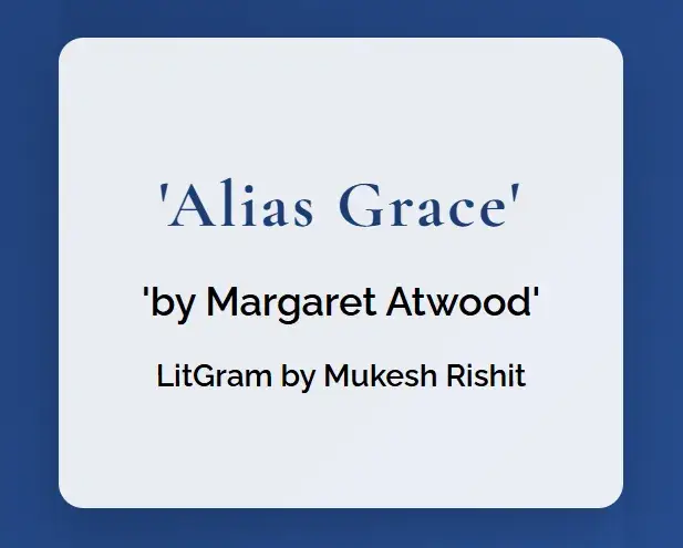 Alias Grace by atwood