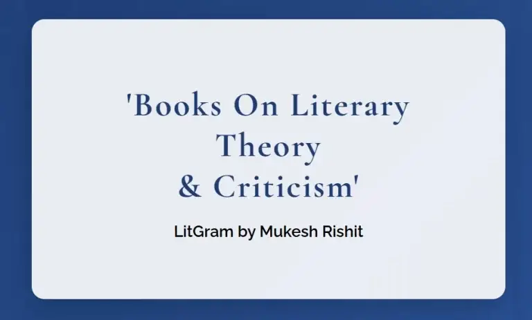 Books On Literary Theory & Criticism