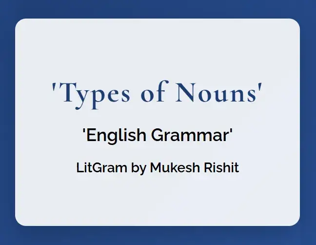 Types of Nouns