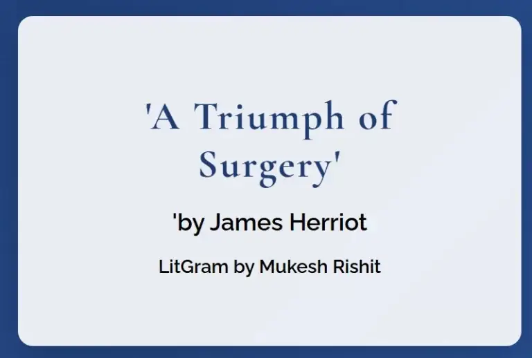 A Triumph of Surgery Summary