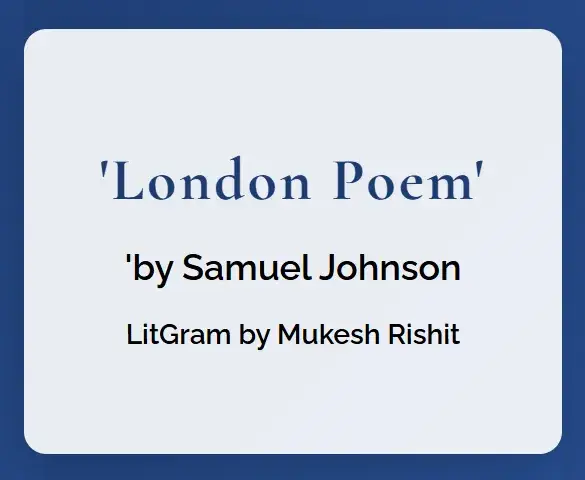 London by Samuel Johnson