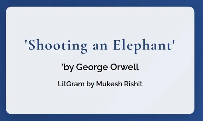 Shooting an Elephant