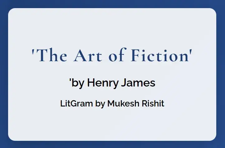 The Art of Fiction