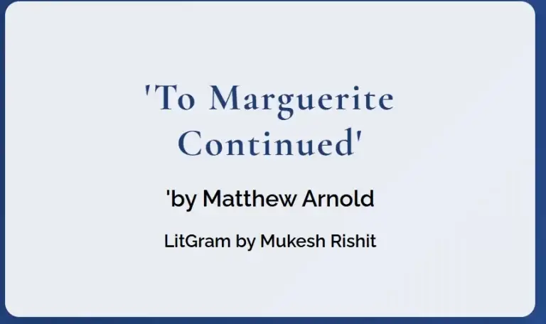 To Marguerite Continued