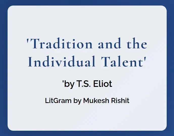 Tradition and the Individual Talent