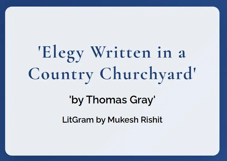 Elegy Written in a Country Churchyard