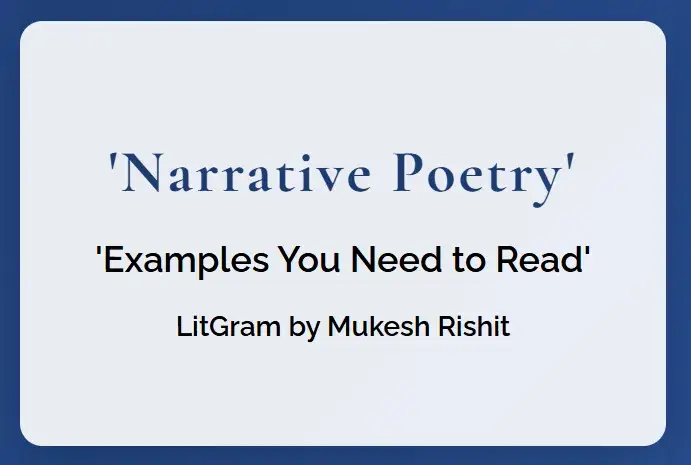 Narrative poetry
