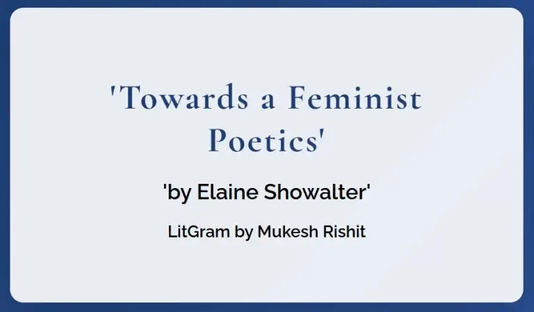 Towards a Feminist Poetics