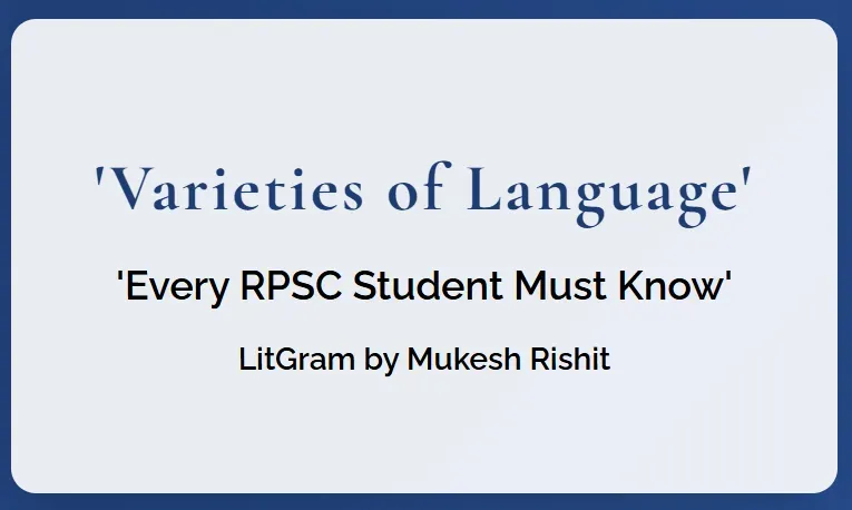 Varieties of Language